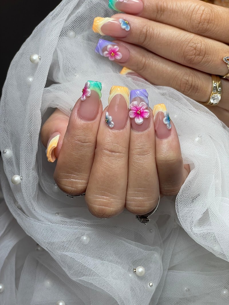 Spring Nails nail design by Cataleya’s Nails in New York