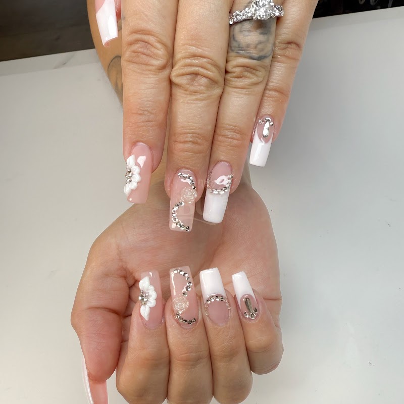 Glitter Nails nail design by Big Unni Nail Haus in Los Angeles