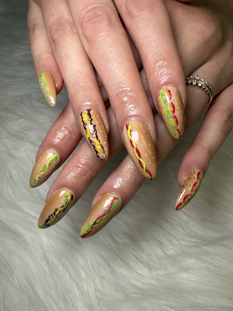 Fall Nails nail design by Nail Club in Los Angeles