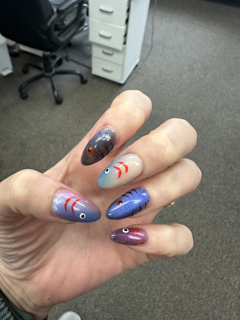 Fall Nails nail design by Nail Club in Los Angeles