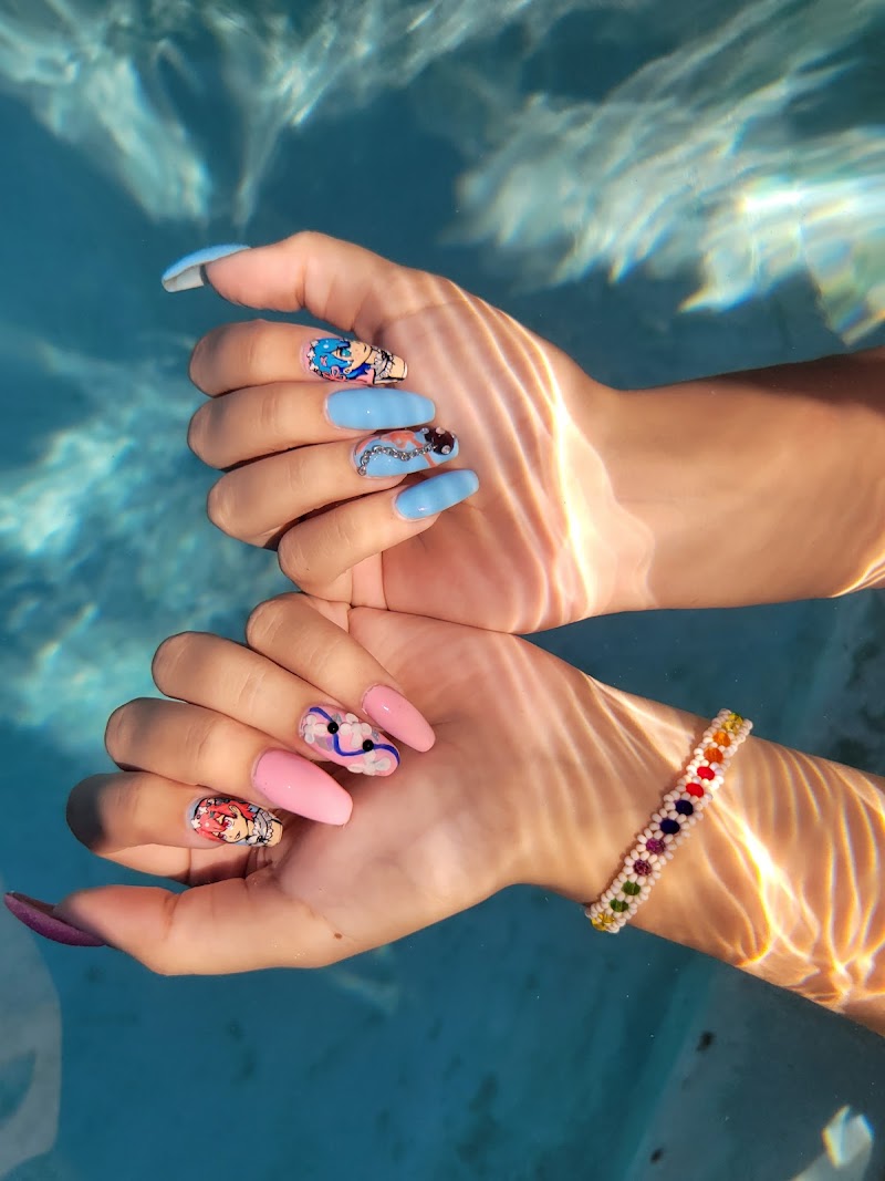 Boho Nails nail design by LA Beauty & Lucy's Brow studio in Los Angeles