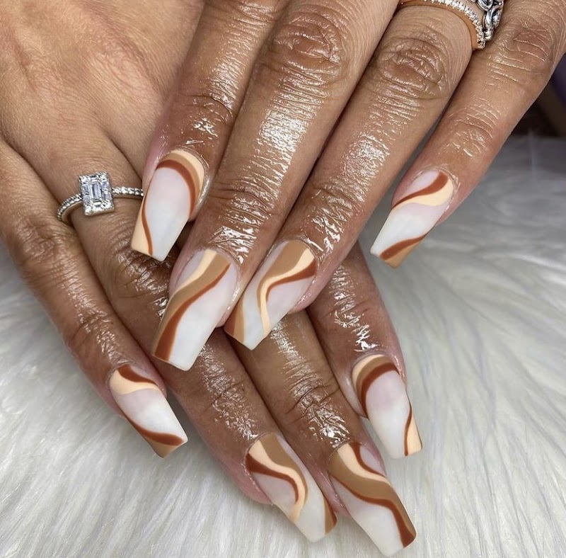 Boho Nails nail design by Glam Is Beauty Salon in New York