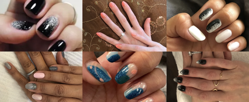 Wedding Nails nail design by Organic Nail Spa by Amy in Los Angeles