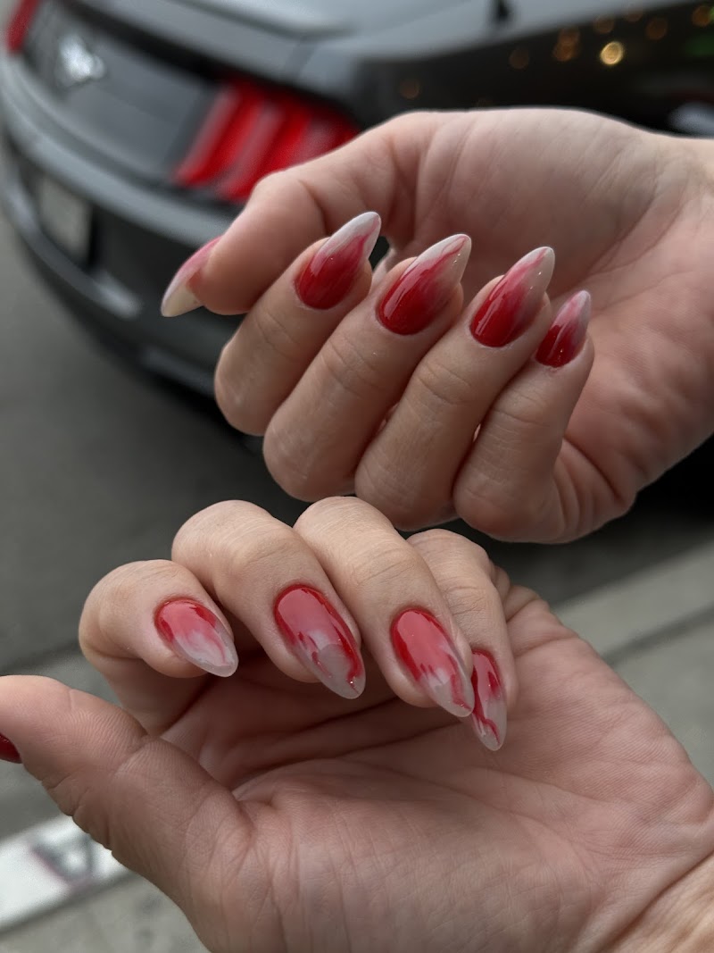 Valentine's Nails nail design by KISS LA Nail Boutique in Los Angeles