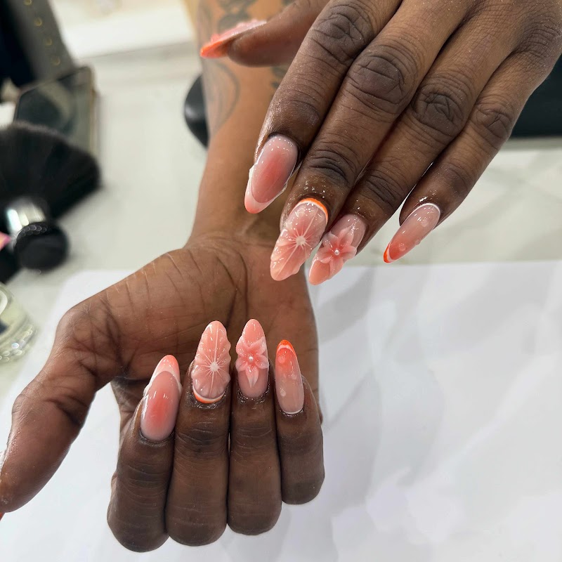 Coffin Nails nail design by Feel Good Nails And Spa London-Beauty Lounge in London