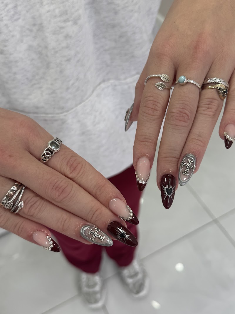 Boho Nails nail design by Camden Nails & Beauty in London