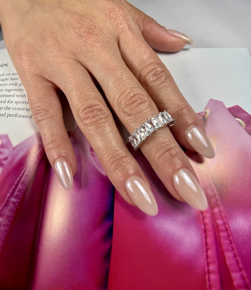 Bridal Nails nail design by Nails Art by Deborah in Miami