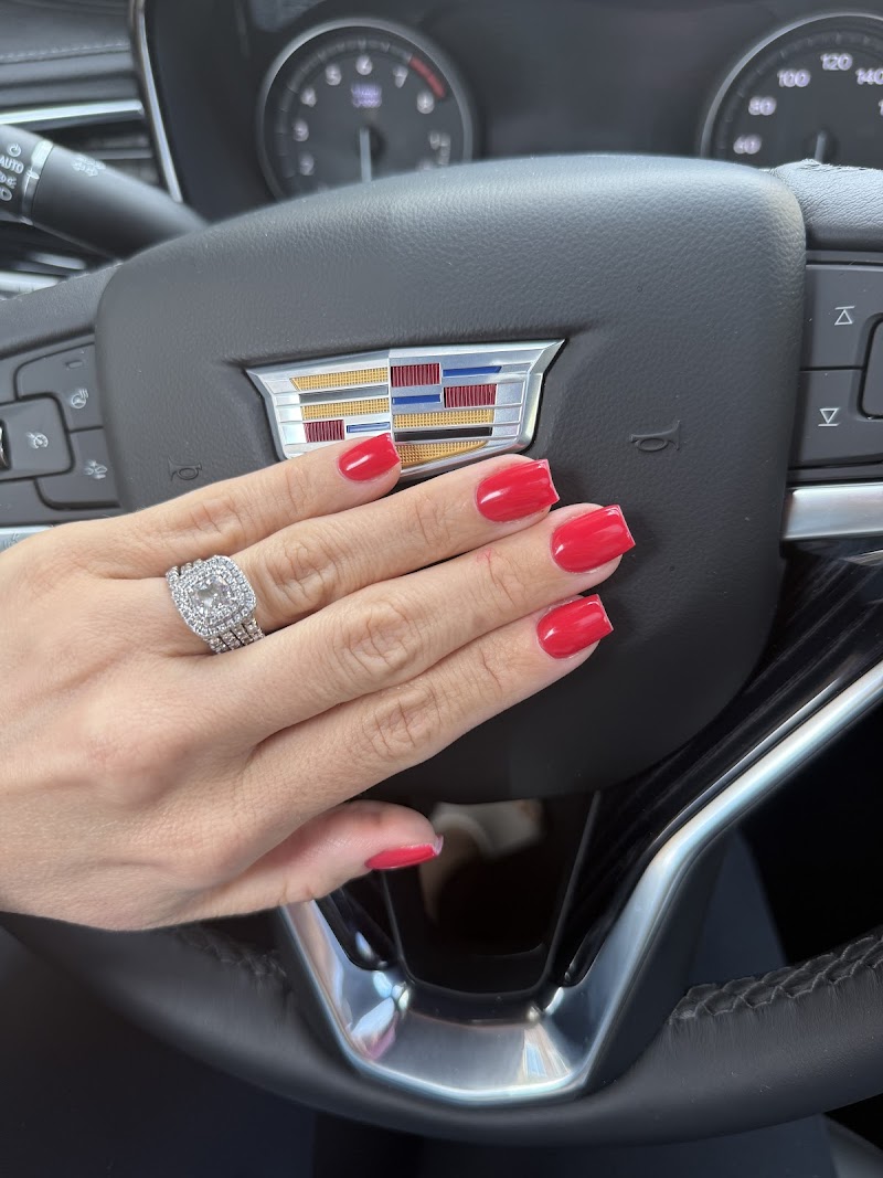 Red Nails nail design by Golden Hand Nail Salon in New York