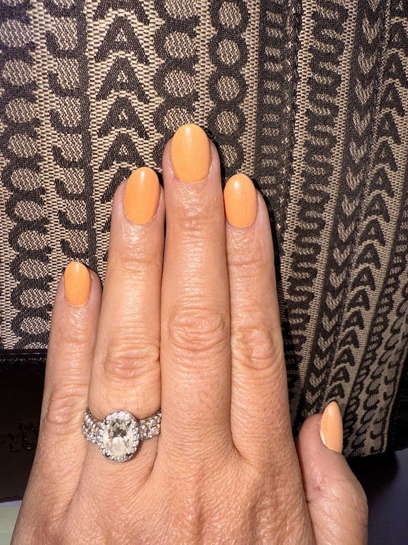 Red Nails nail design by Golden Hand Nail Salon in New York