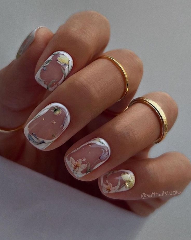 Spring Nails nail design by Living nails in New York