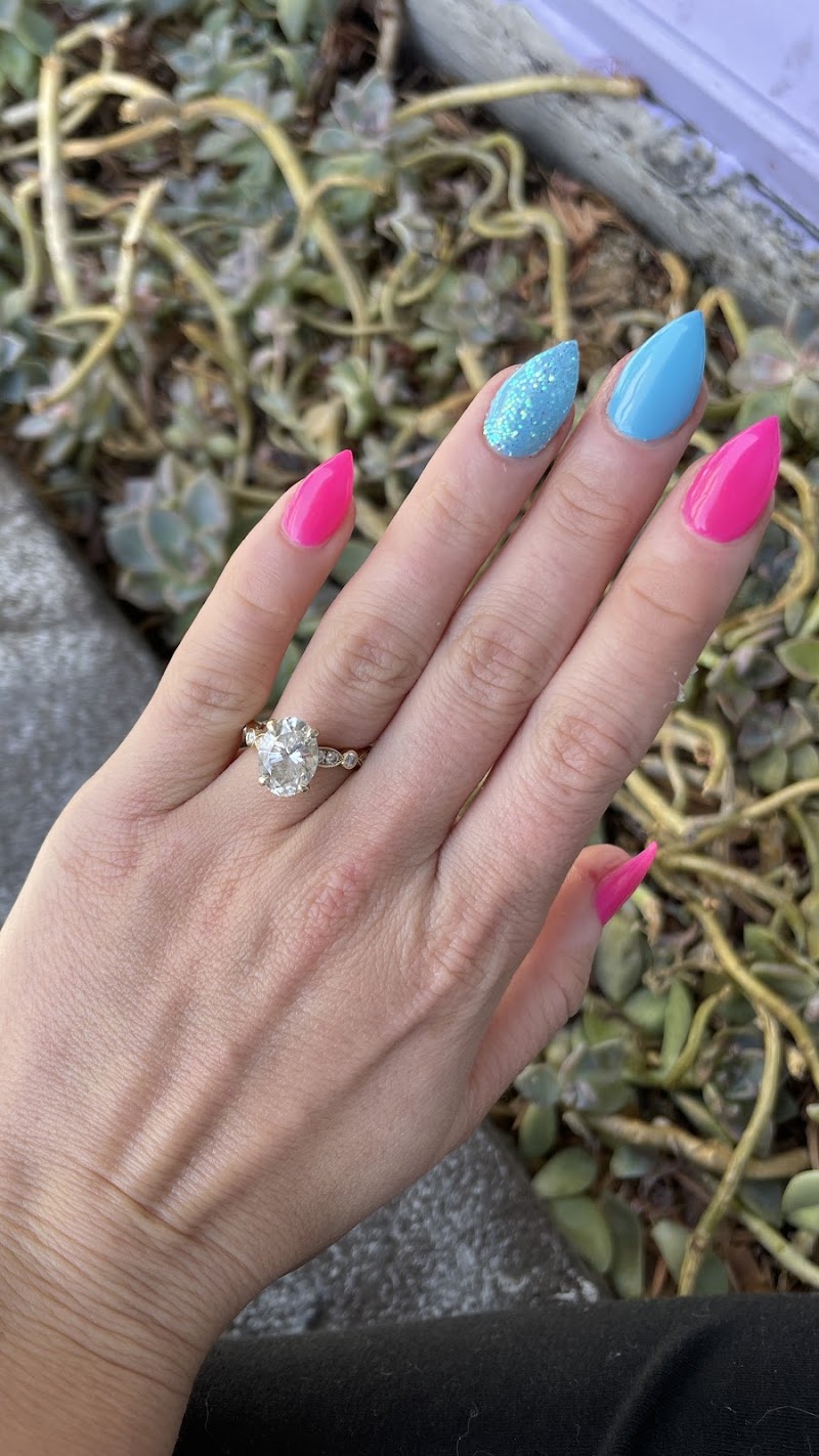 Neon Nails nail design by Varnish Nail Bar in Los Angeles