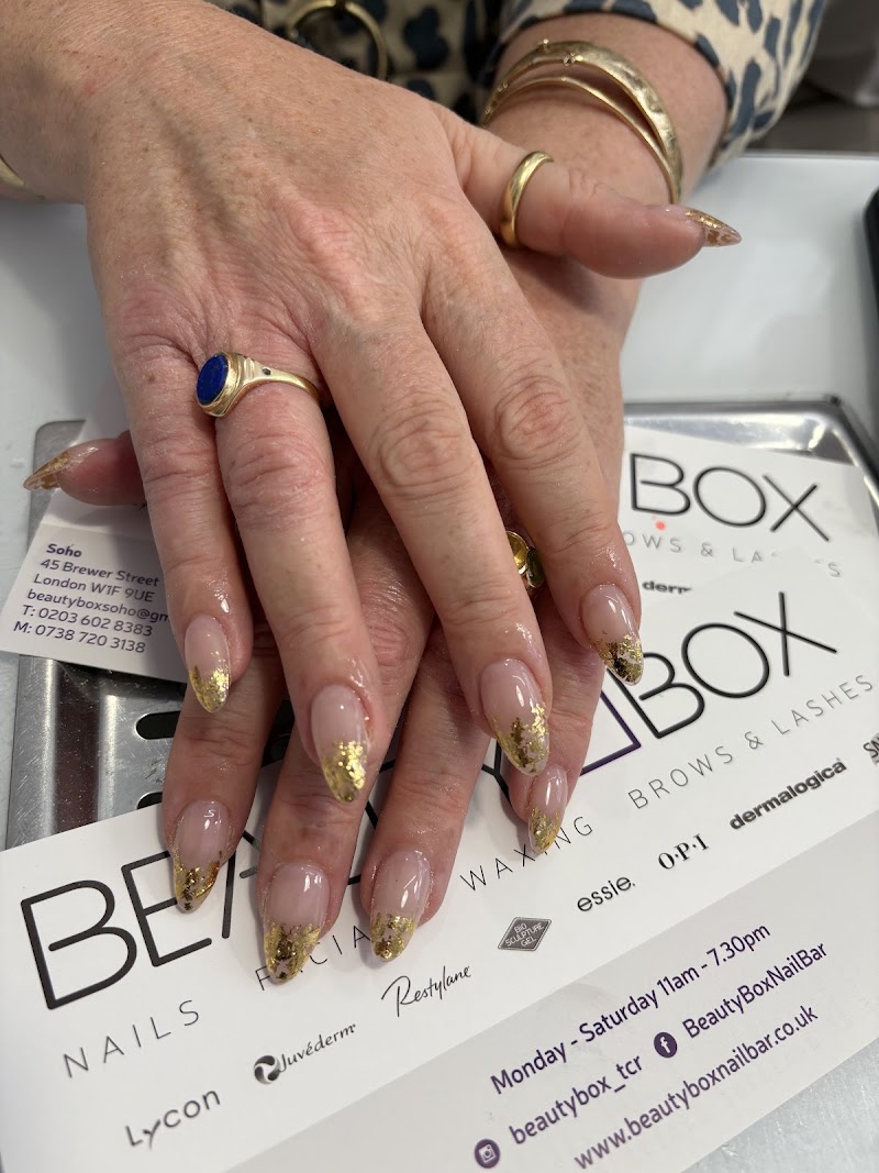 Ombre Nails nail design by Beauty Box Nail Bar Soho in London