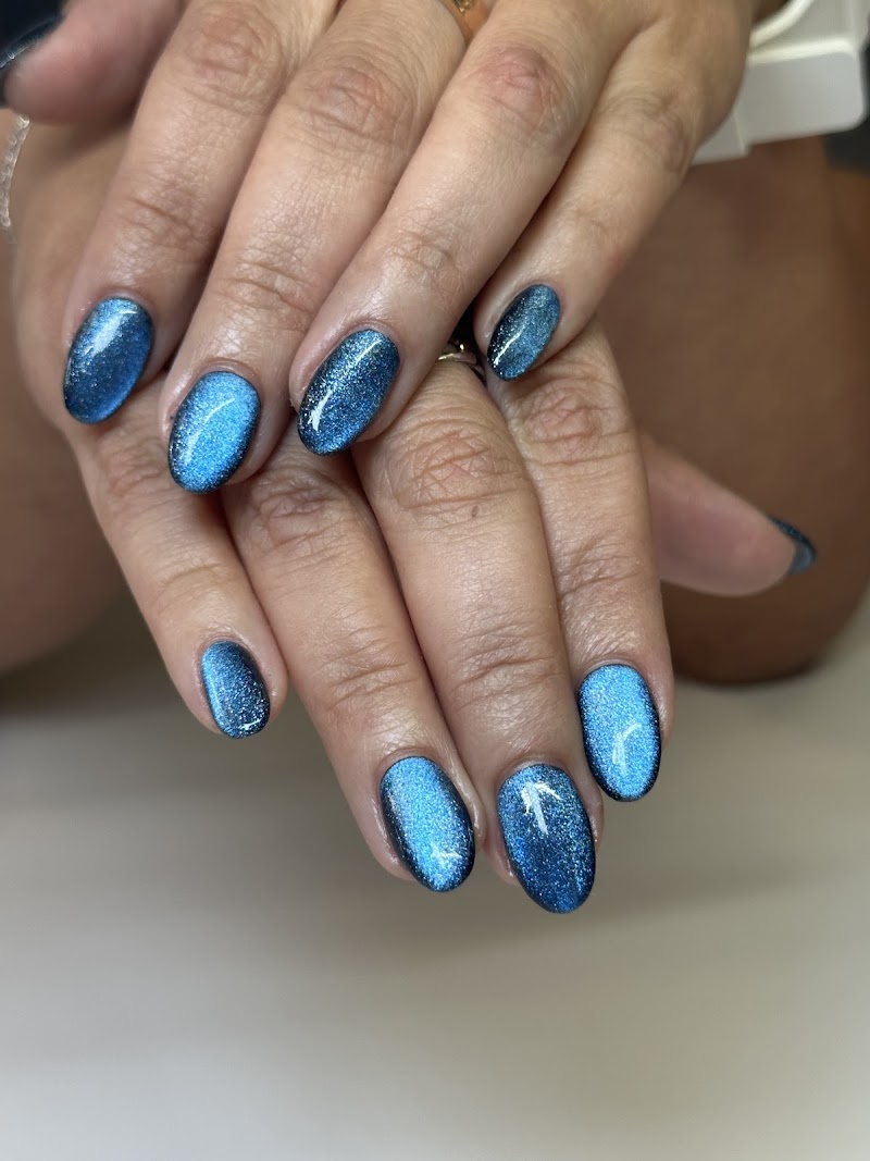 Winter Nails nail design by Studio K East Boca in Miami