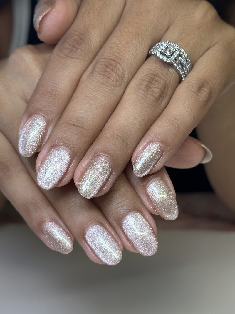 Winter Nails nail design by Studio K East Boca in Miami