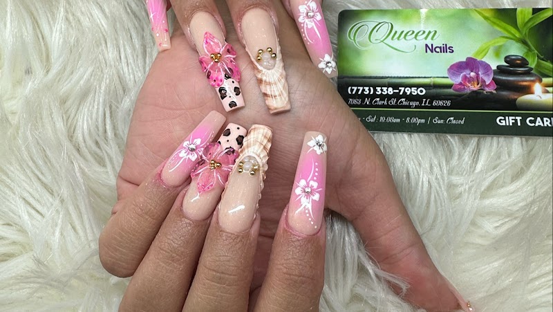 French Tips at Queen Nails in Chicago