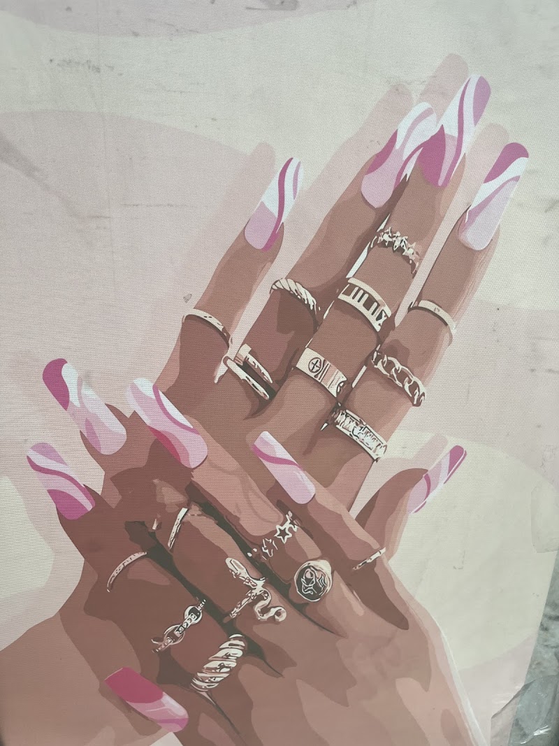 Abstract Nails nail design by Grace Nail Salon Inc. in New York