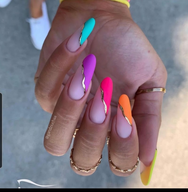 Matte Nails nail design by Fancy nails