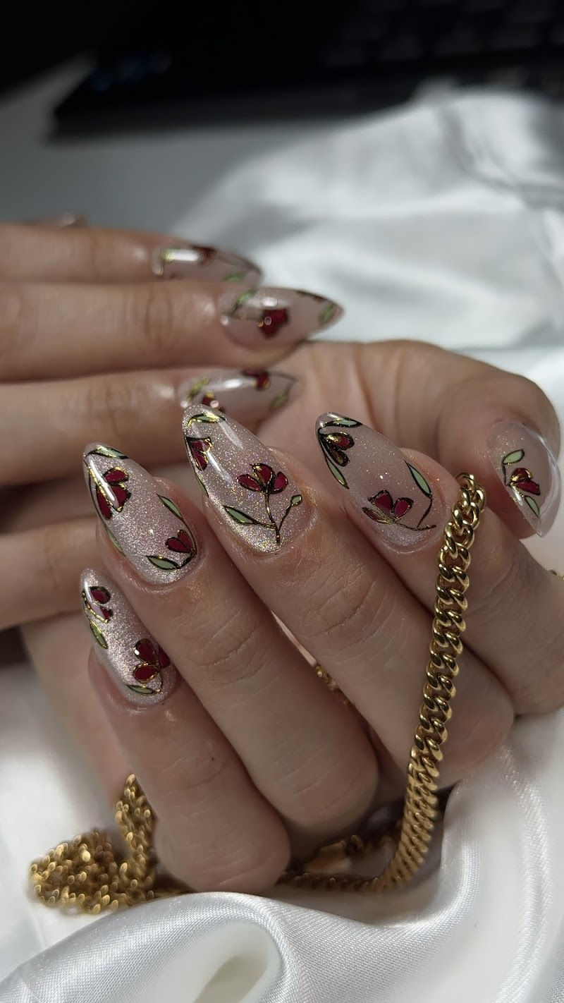 Boho Nails nail design by Taimarys Beauty in Miami