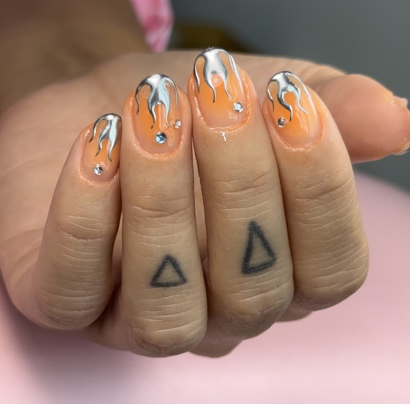 Boho Nails nail design by Taimarys Beauty in Miami