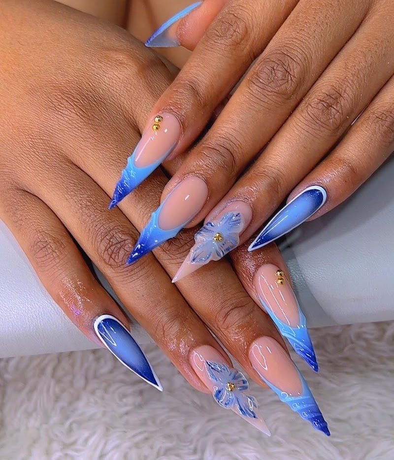 Square Nails nail design by Nails By Chiska