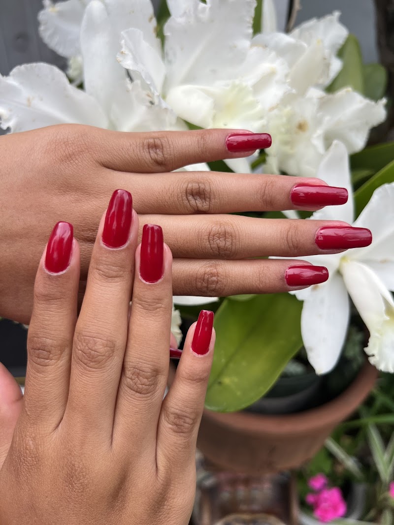 Valentine's Nails nail design by American Nails Inc in Los Angeles