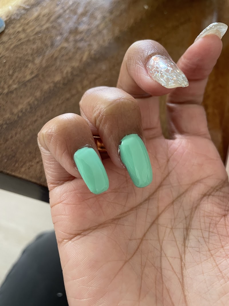 Valentine's Nails nail design by American Nails Inc in Los Angeles