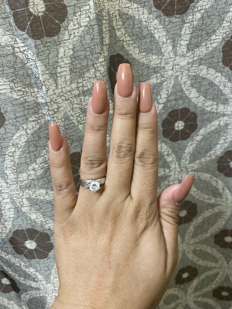 Valentine's Nails nail design by American Nails Inc in Los Angeles