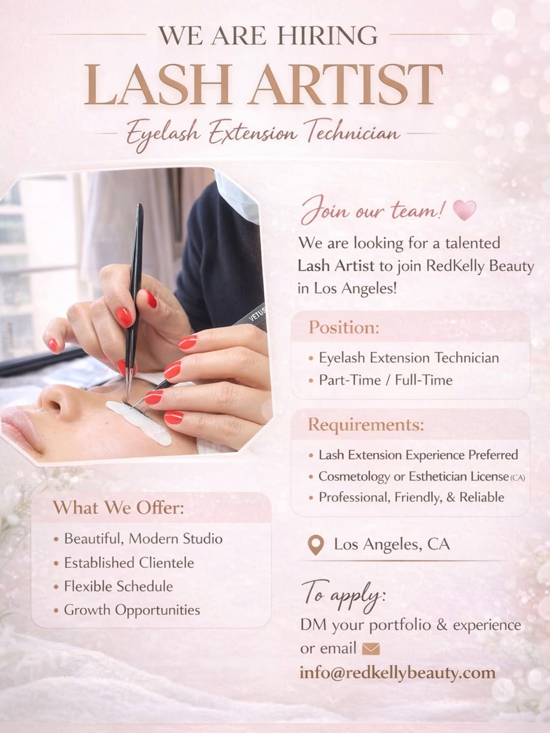 Almond Shape at Redkelly Beauty Eyelash Extensions Studio City in Los Angeles