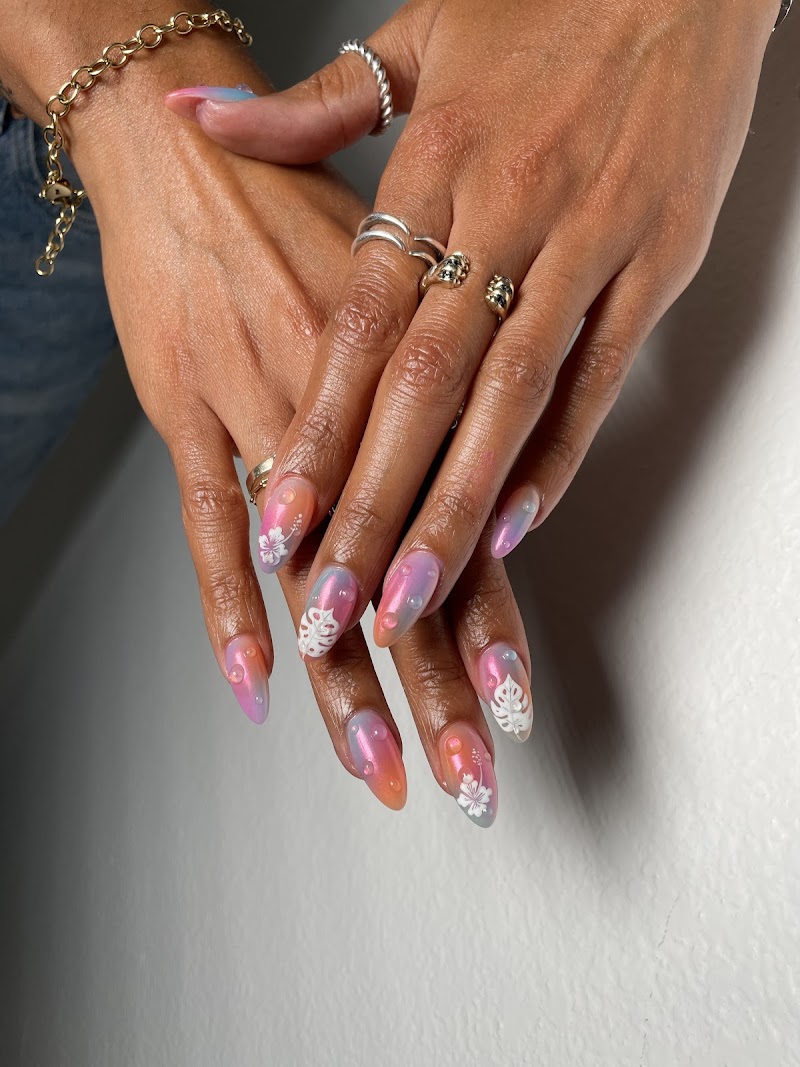 Holographic Nails nail design by Goat Nail Bar