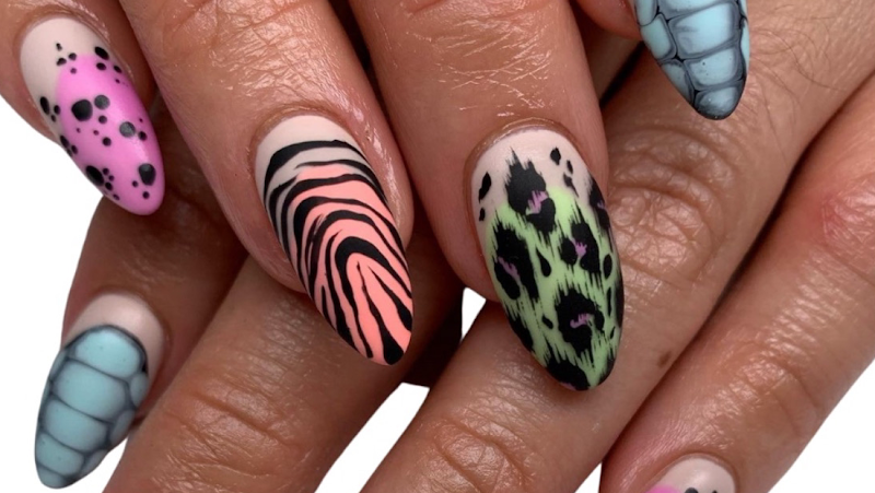 Y2K Nails nail design by Art Nail NYC in New York