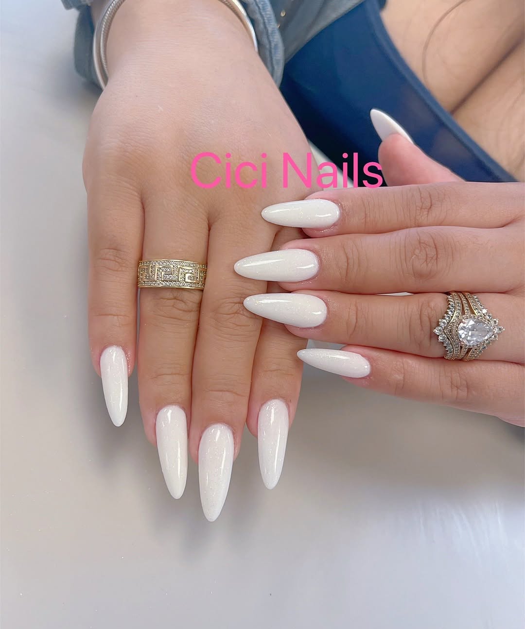 French Tip Nails nail design by Cici Nails（No Appointment Needed）Salon De Uñas（No se necesita cita） in Chicago
