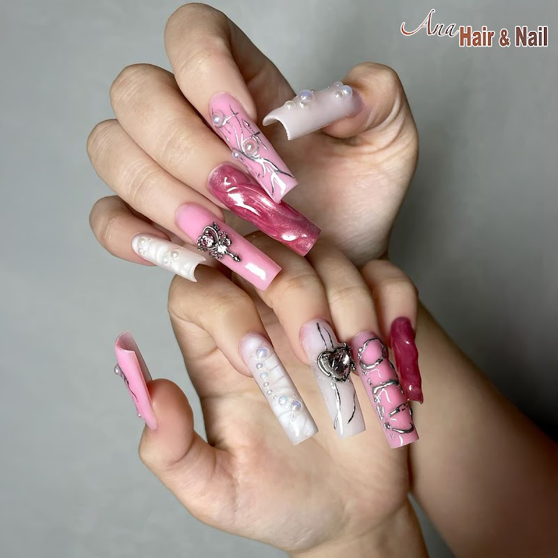 Easter Nails nail design by Ana Hair & Nail in Los Angeles