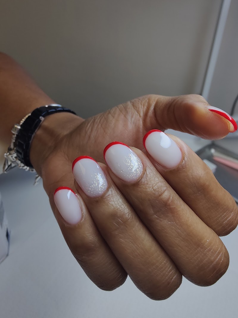 Russian Manicure nail design by JNails Miami / Russian Nails Studio in Miami