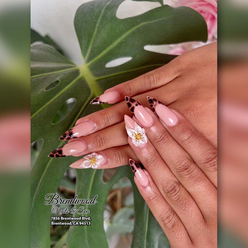 Coffin Nails nail design by Brentwood nail & Spa in Los Angeles