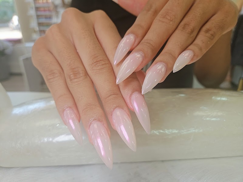 Valentine's Nails nail design by W+ Nails Bar in New York