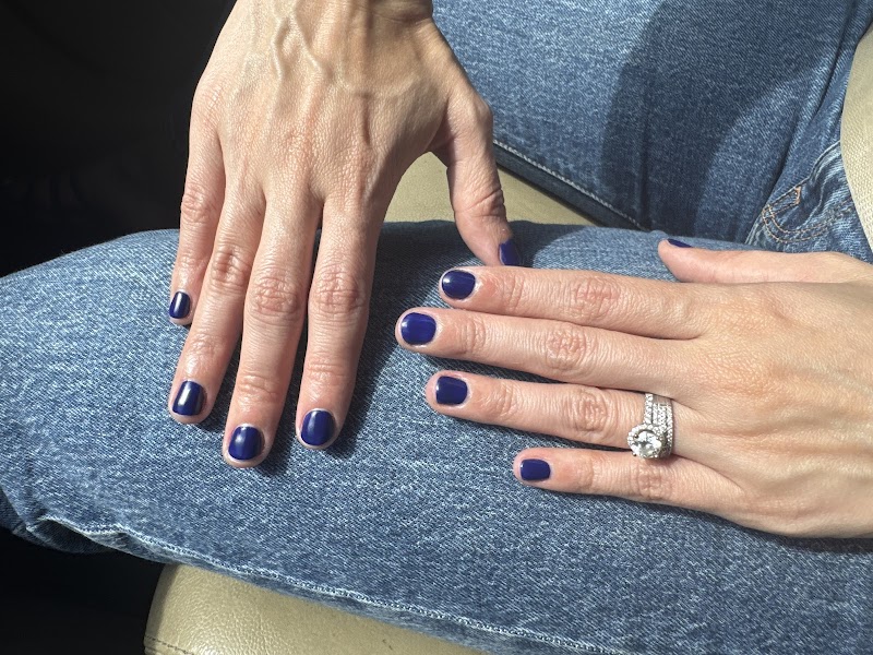 Dark Nails nail design by Paloma Arenal Salon & Spa in Miami