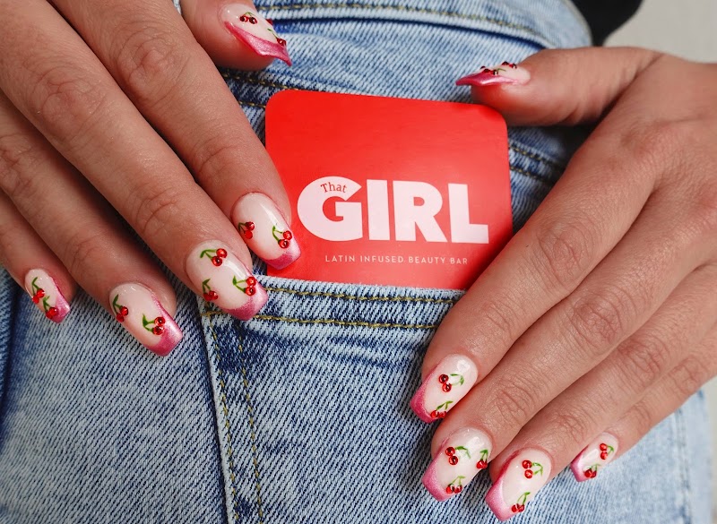 Spring Nails nail design by That Girl Beauty Bar in Miami