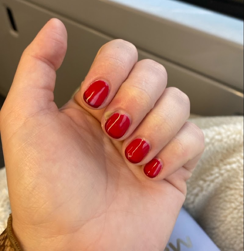 Christmas Nails nail design by Perfect Ten in London