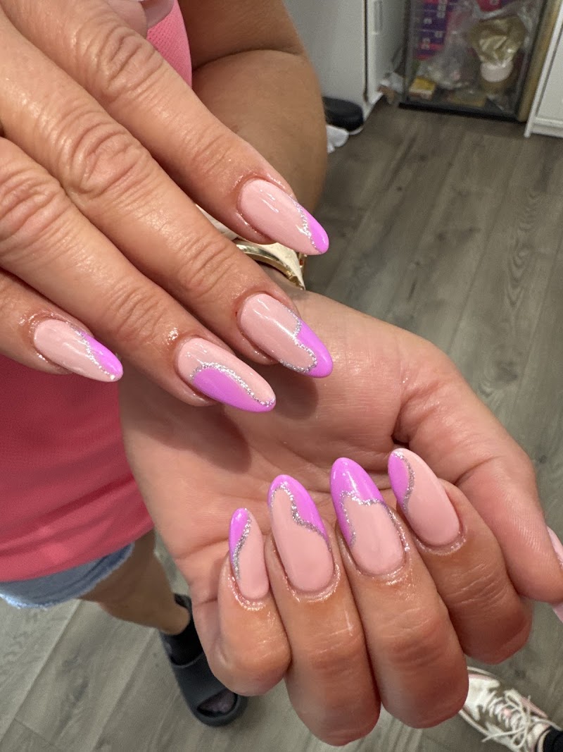 Neon Nails nail design by Yulyjnails in Miami