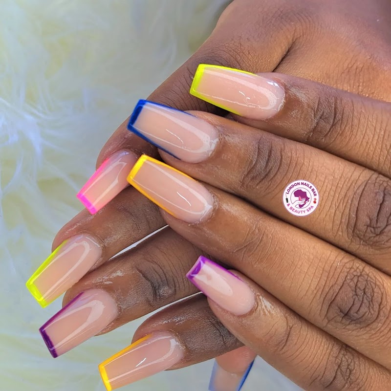 Ombre Nails nail design by Polished NYC in New York