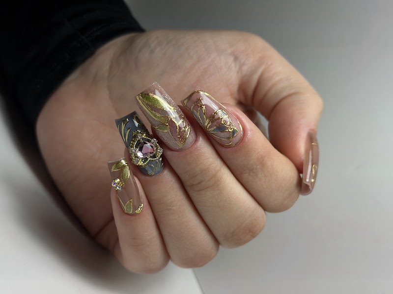Boho Nails nail design by Perfect Nails Studio in New York