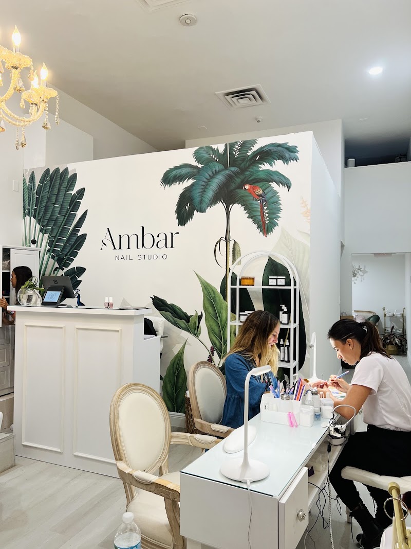 Glitter Nails nail design by Ambar Nail Studio in Miami