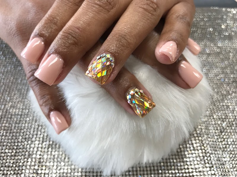 Mirror Nails nail design by Get Nails