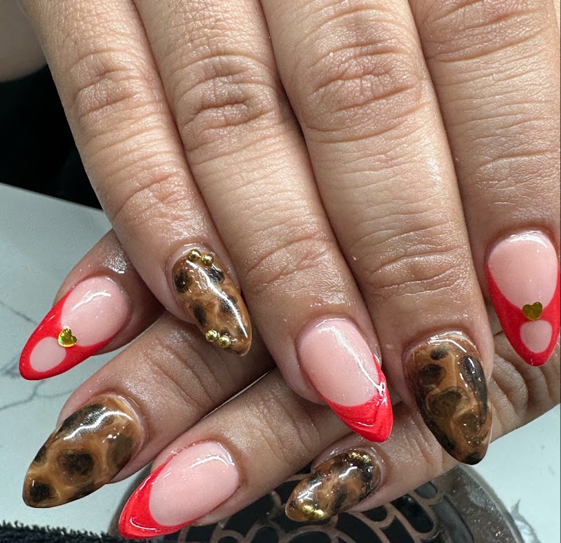 Party Nails nail design by Kiara Nail Spa Evanston in Chicago