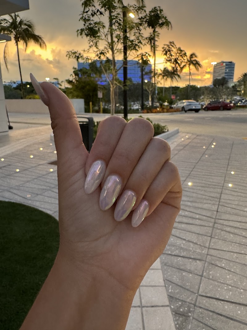 Winter Nails nail design by Nails 4 U in Miami
