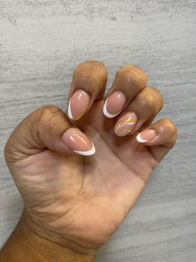 French Tips at Sugarcoat Nail Lounge in New York