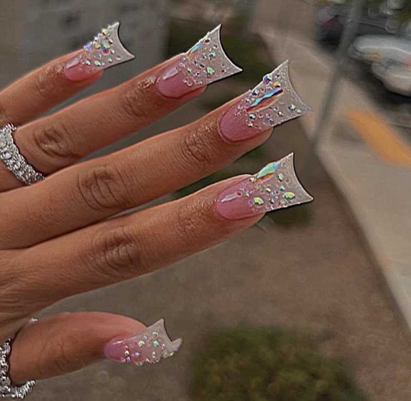 Spring Nails nail design by Michael Nails Salon. in New York