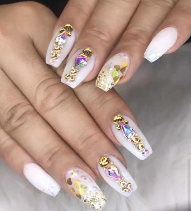 Spring Nails nail design by Michael Nails Salon. in New York