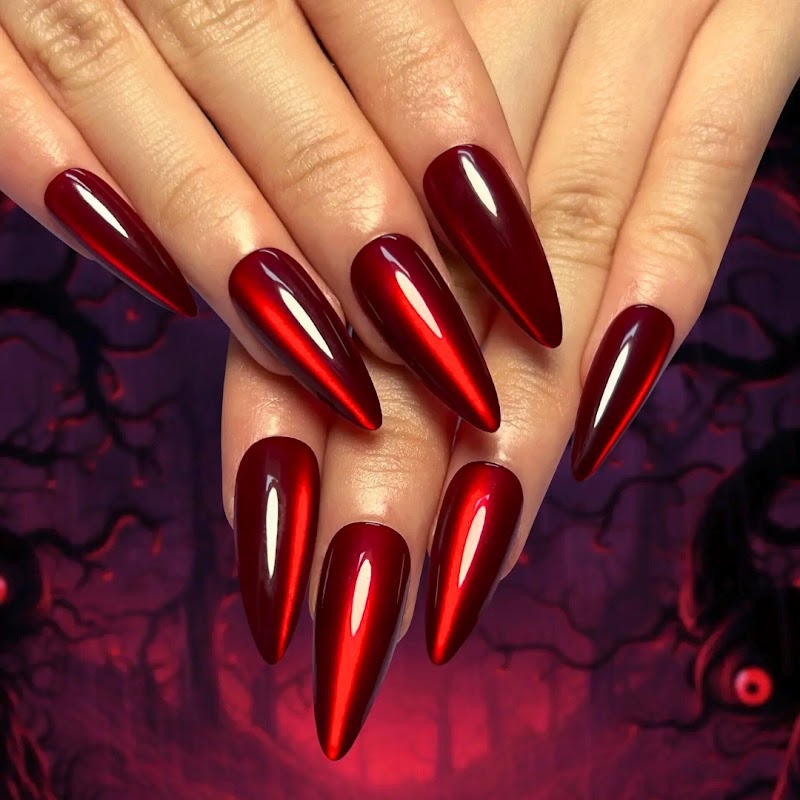Stiletto Nails nail design by Seva Nails and Beauty in Miami