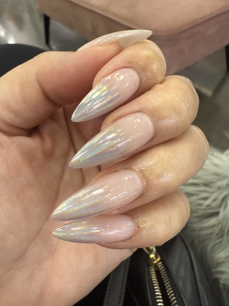 Holographic Nails nail design by Emblush Beaute
